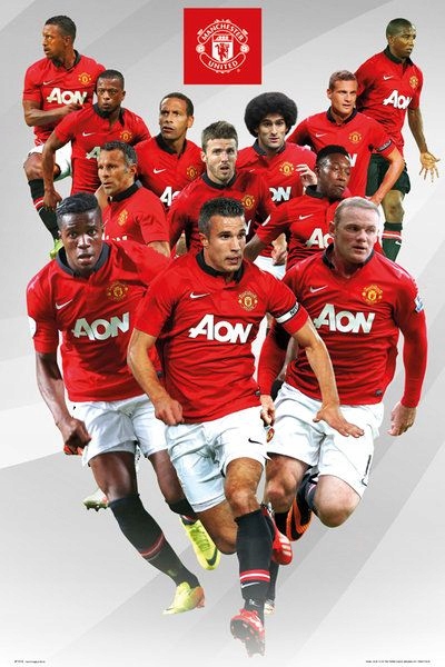 

Manchester United piłkarze 13/14 plakat 61x91,5 cm