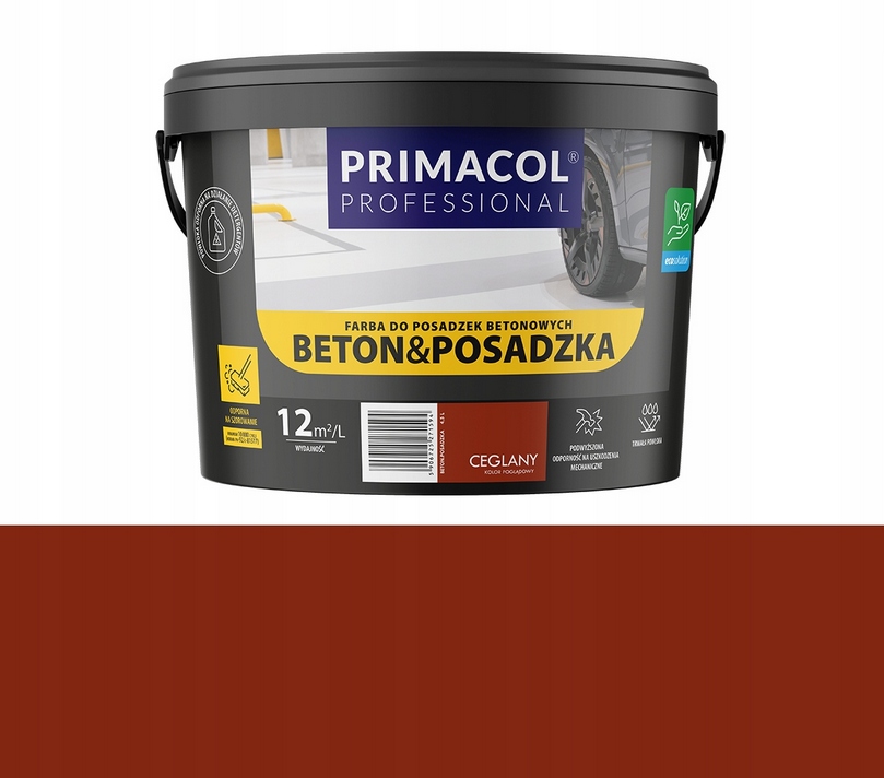 Farba do Podłoży Betonowych Primacol Farba Beton Posadzka 2,2L Ceglany