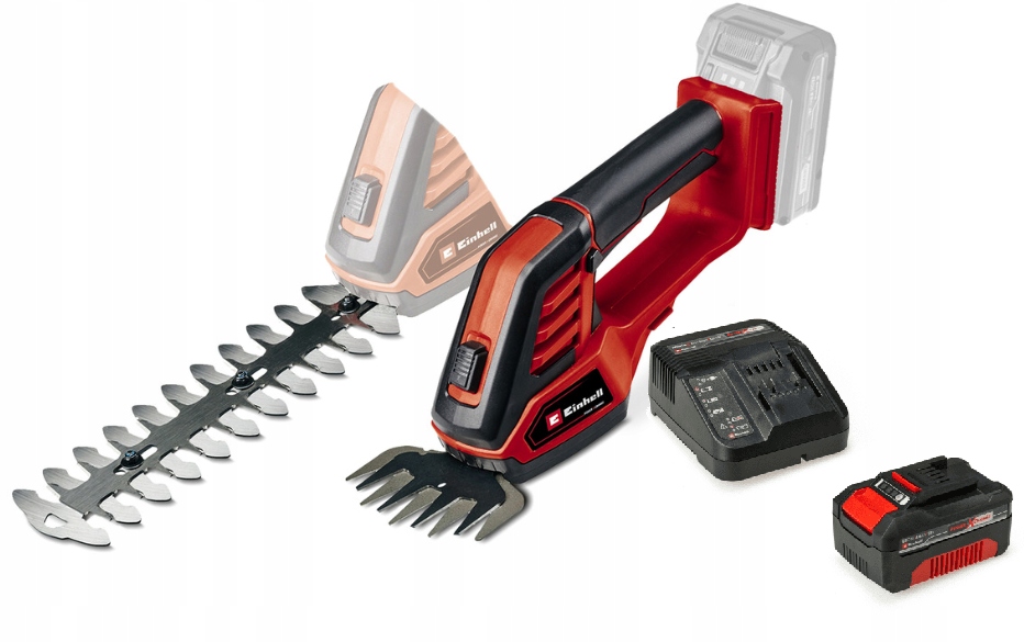 Einhell Nůžky Na Trávu A Keře Ge-cg 18/100 3410313 Sada S Akumulátor 4,0AH