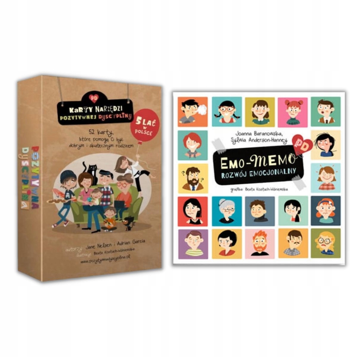 Karty Narzędzi Technik Pozytywnej Dyscypliny + Gra EmoMemo Rozwój