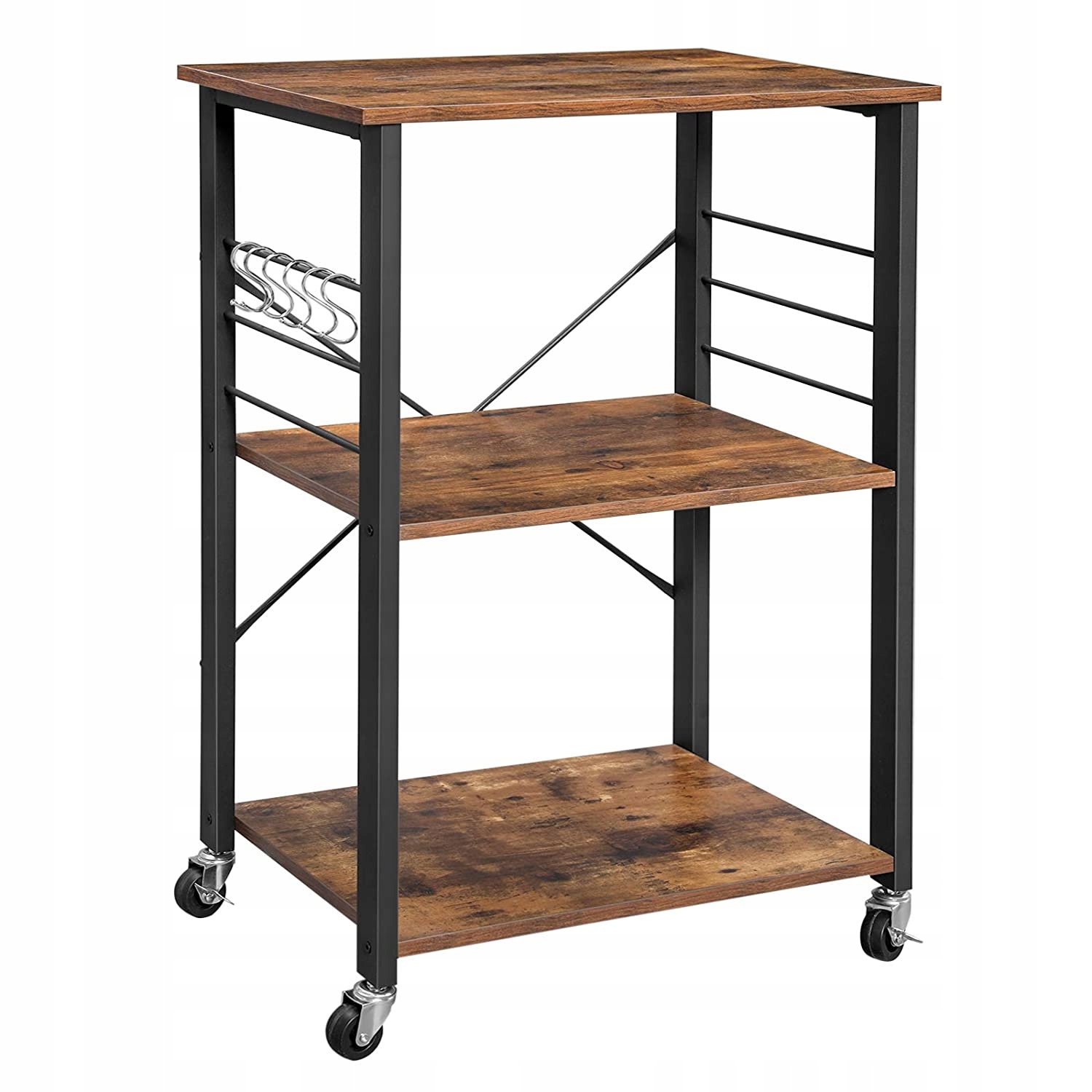 Ostrov Kočík Skrinka Na Kolieskach Styl Loft Industriálny Rustikálny