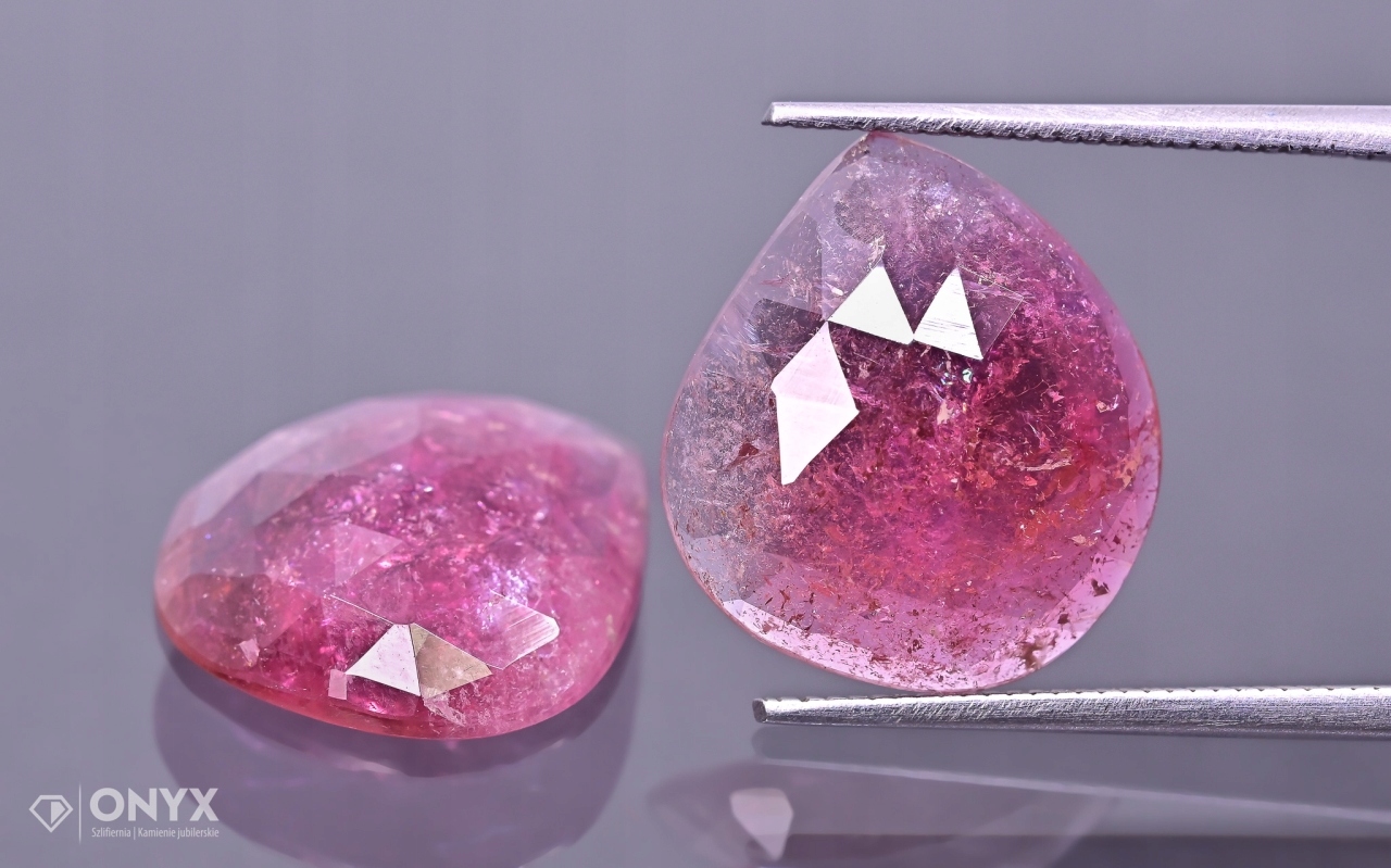 Turmalínová fazetovaná rozeta Para 15x13,5 mm