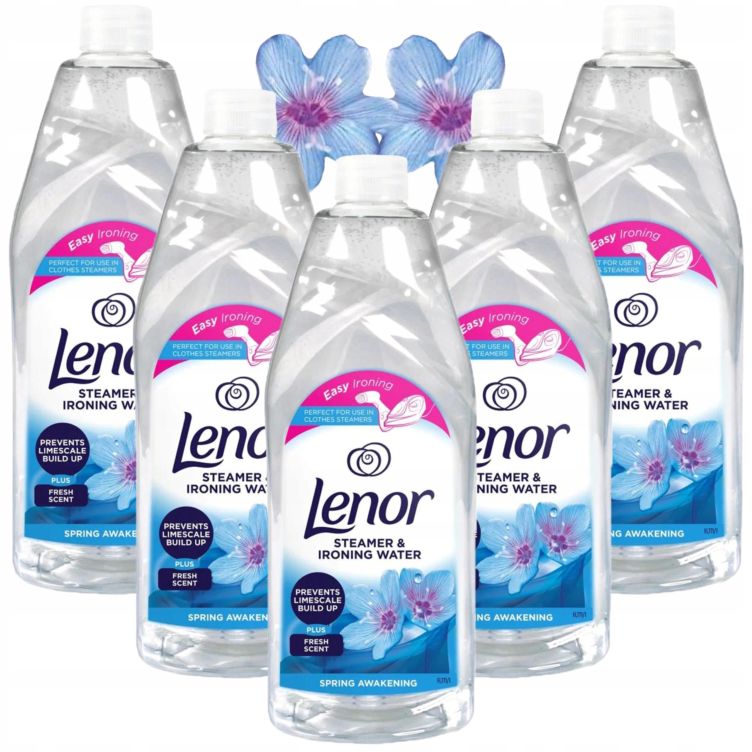 5 x Destilace vody do žehličky na parní žehličku Lenor Spring Awakening