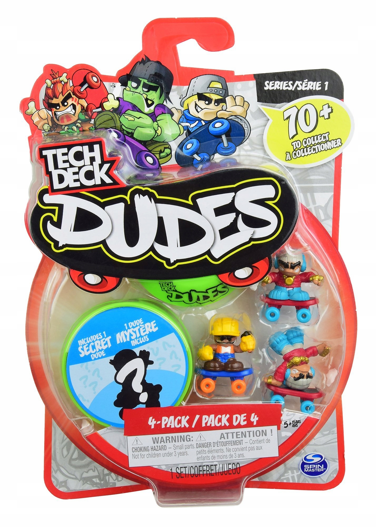 

Tech Deck Dudes Zestaw Figurka Deskorolka 4-PAK