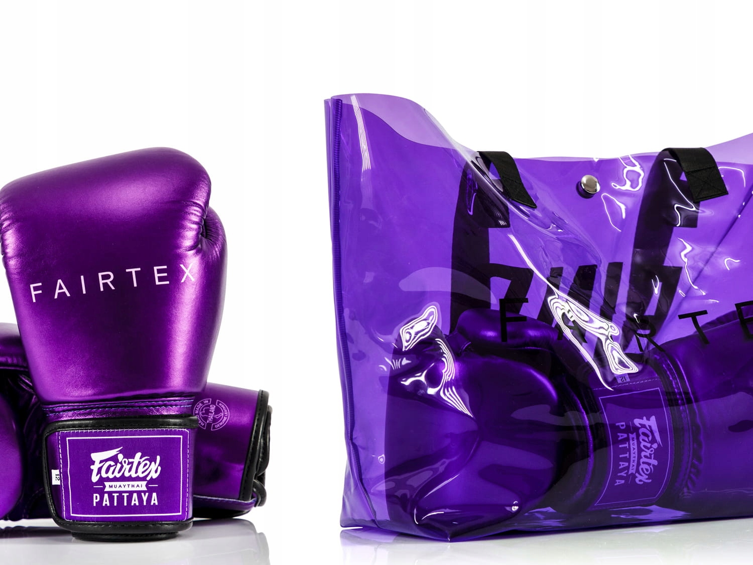 Boxerské Rukavice Fairtex BGV22 (metallic purple) taška 16oz