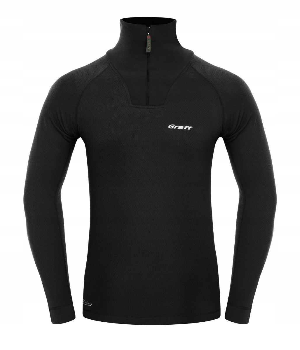 Golf Termoaktywny Graff Duo Skin 300 (902) Czarny -L