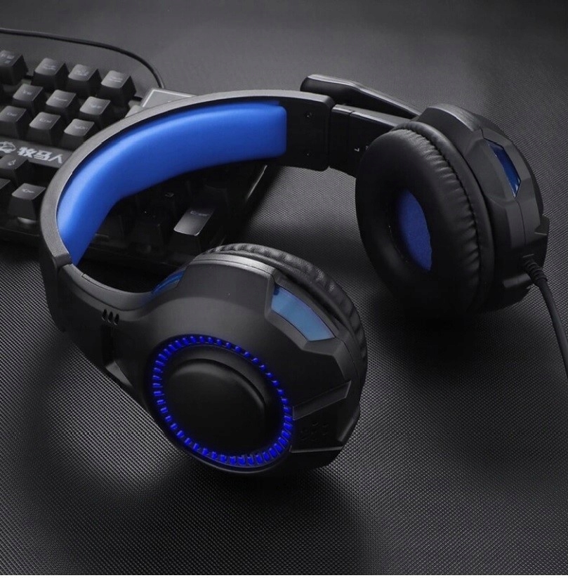 Słuchawki GAMINGOWE dla graczy LED mikrofon Model SY885MV