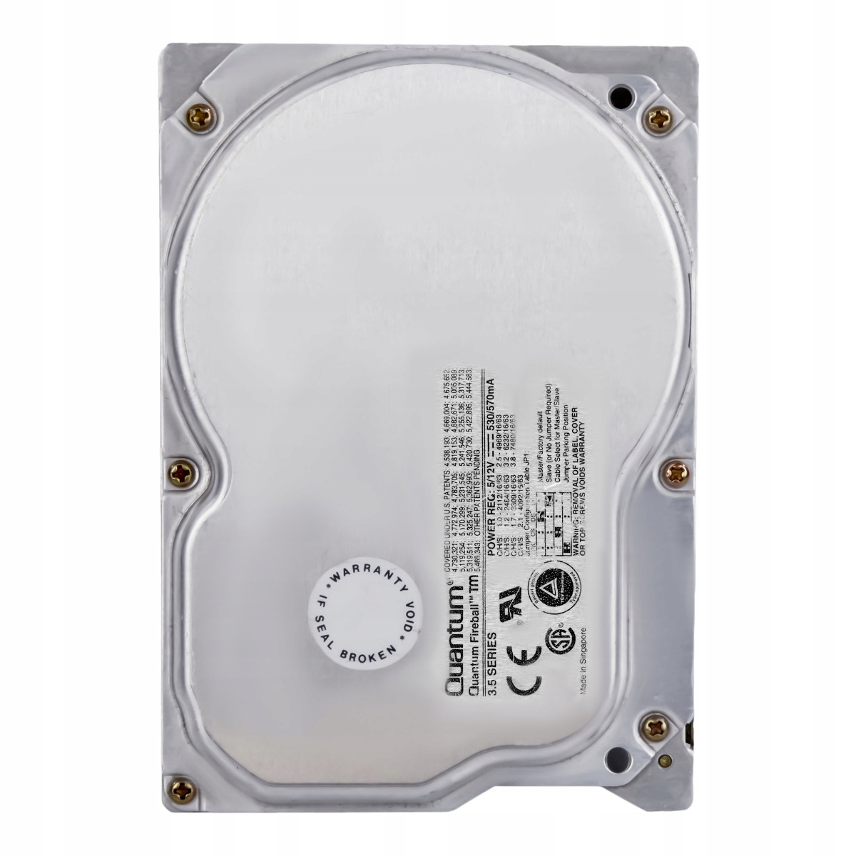 Quantum Fireball™ 1,2 Gb 4,5K Ata 3,5'' TM12A012