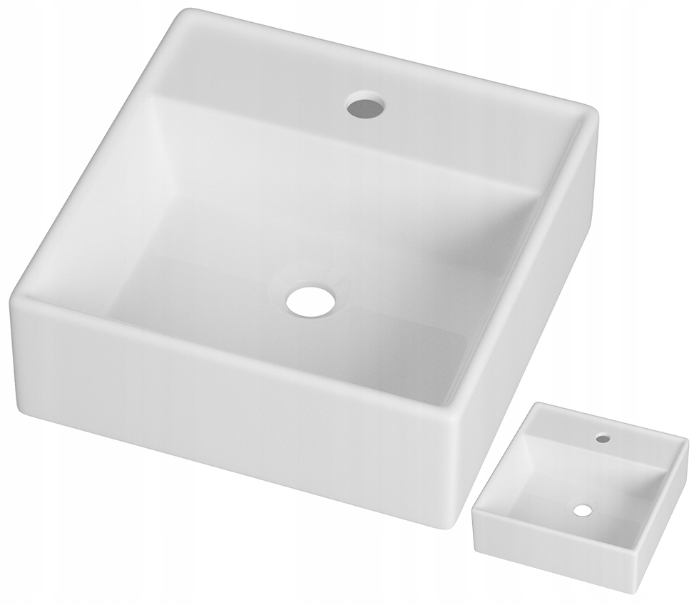 Obdĺžniková Umývadlová Doska Biela Keramická Kúpeľňová Arco