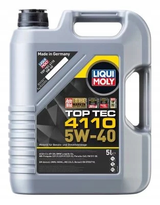 OLEJ LIQUI MOLY 5W40 5L TOP TEC 4110 / C3 / SN / LL04 / 229.31 229.51