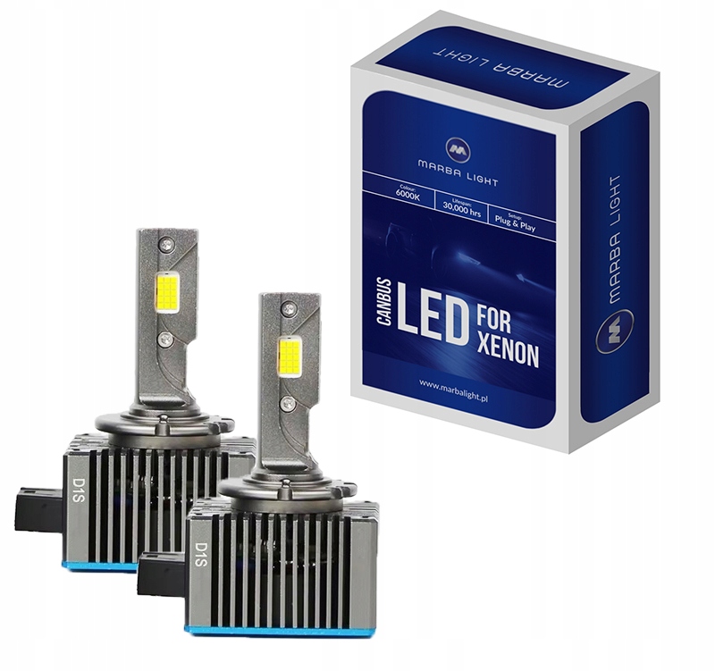 Žárovky D1S Led Hid 45W Moc Bílé P&p Výkonnější Než Xenon Canbus