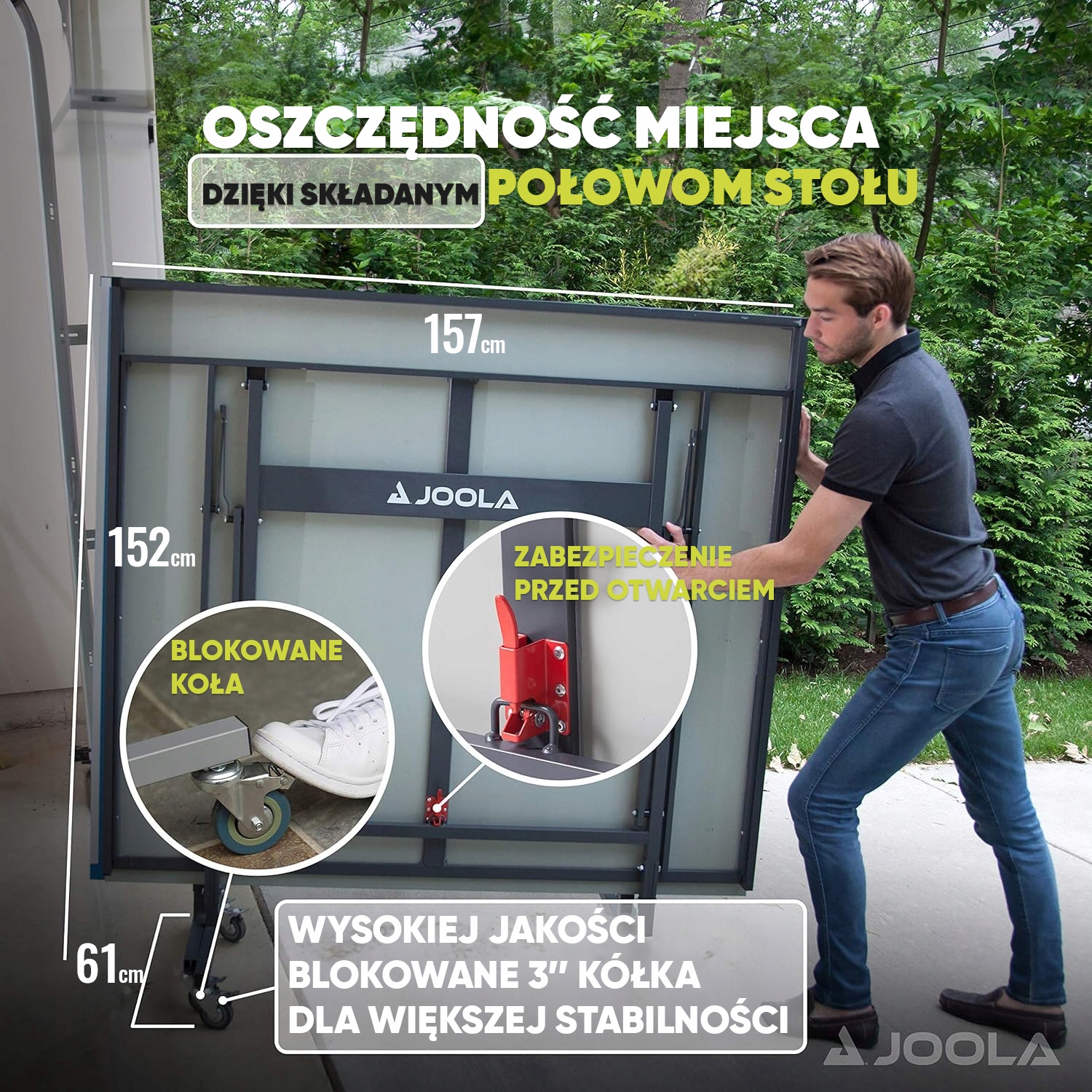 Stół do tenisa stołowego Rally TL Outdoor Joola Model zewnętrzny