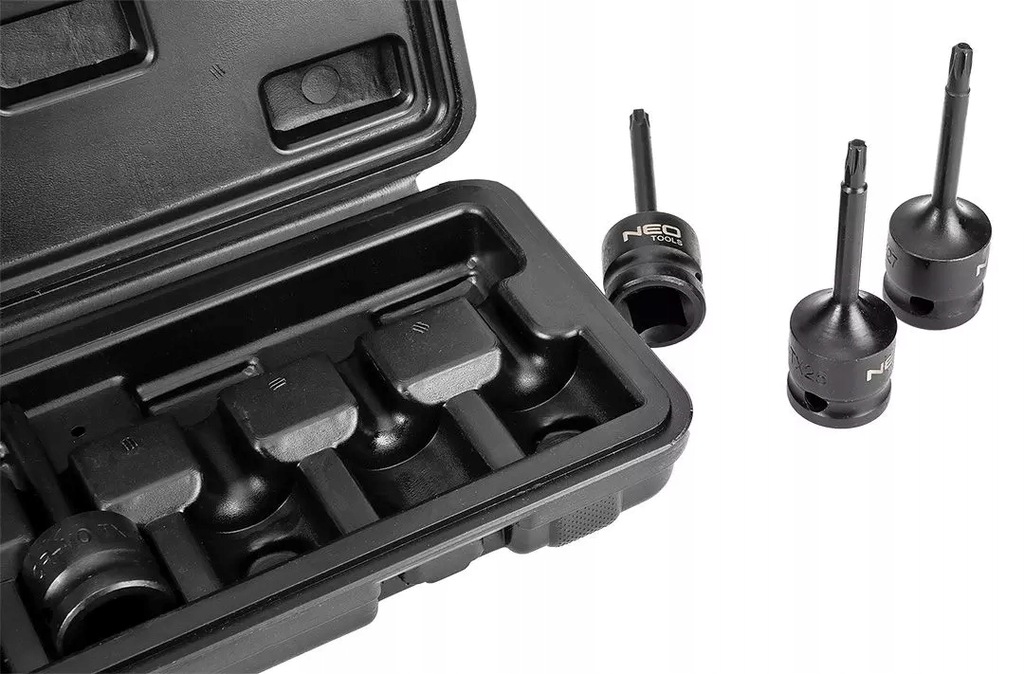 ZESTAW KLUCZY UDAROWYCH TORX 1/2 9 CZĘŚCI NEO Kod producenta 08-712