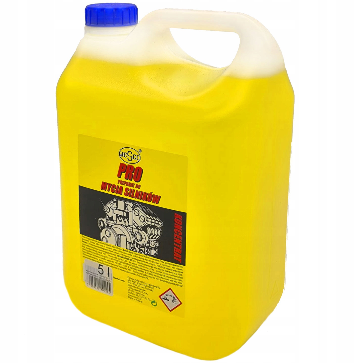 Odtłuszczacz Warsztatowy Wesco Pro 5L do Silników Narzędzi Części Bruku