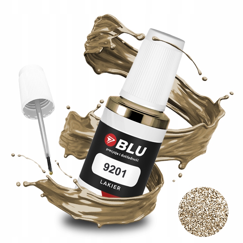 Lakierová malta na auto 9201 zlatý saharabeige pre Škoda 20ml Blu