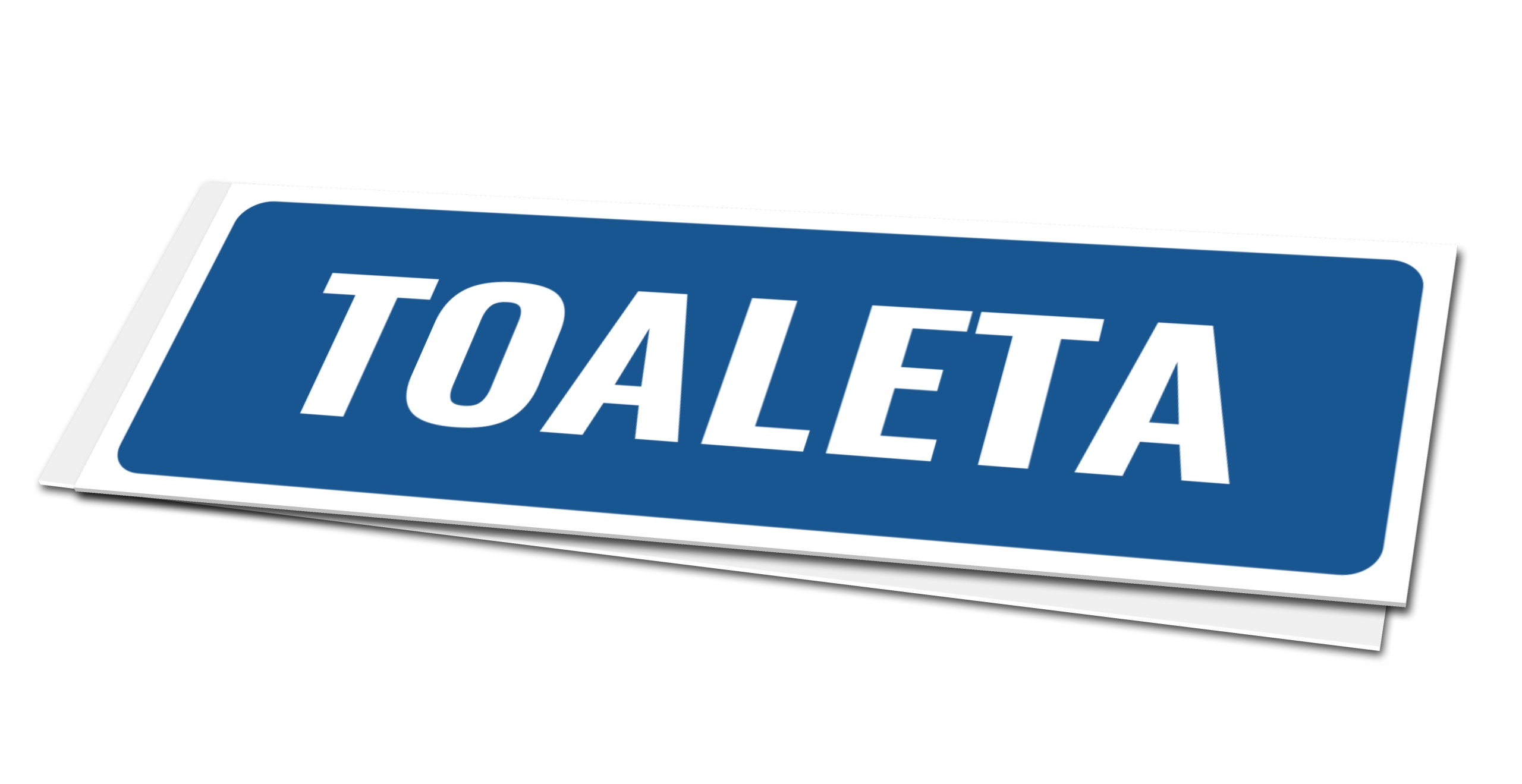 TABLICZKA TOALETA TABLICZKA WC TABLICZKA TOALETA DAMSKO MĘSKA PCV 10X30 Marka Media Design