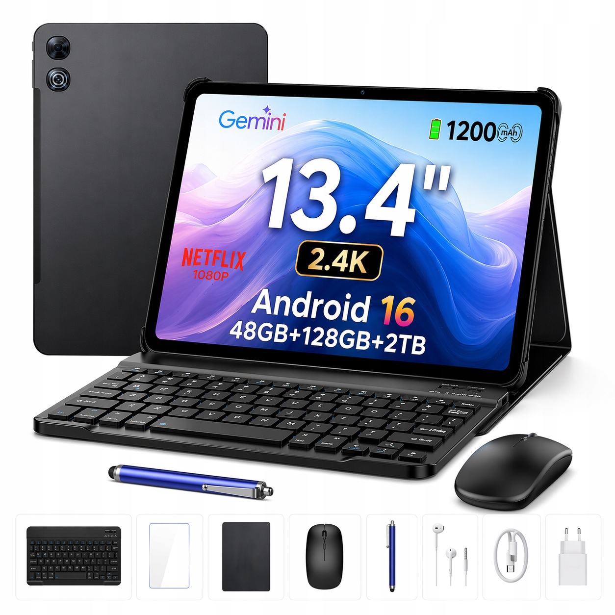 Aorlym AP13 13,4" 128GB 12000mAh/Android/wifi/Tablet s veľkou obrazovkou/Sada