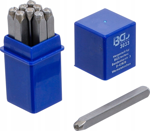 Numertor znacznik cyfry liczby do wybijania wysokość 3mm (3033) Bgs
