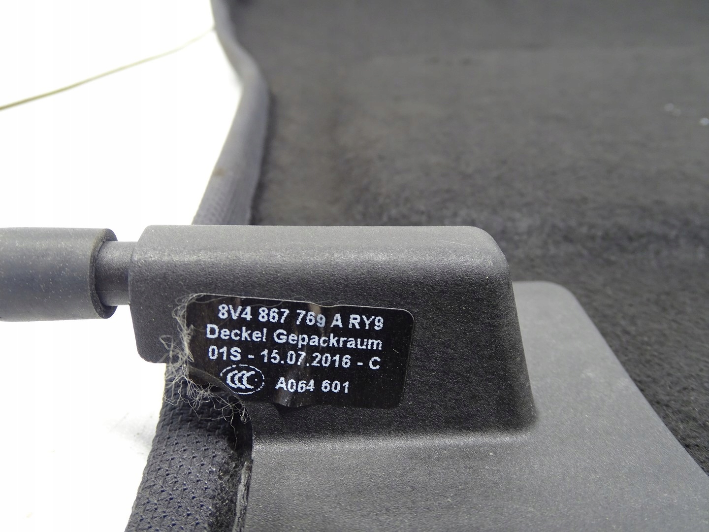 plato rear part rear boot AUDI A3 8V SPORTBACK 5D 8V4867769A