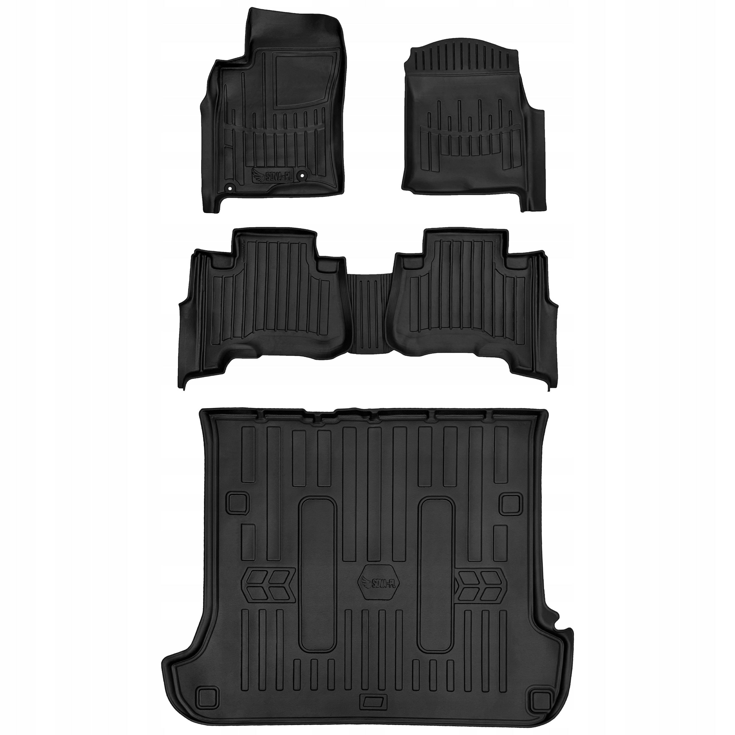 Gumowy zestaw dywaniki i mata Toyota Land Cruiser Prado J120 (2002-2009) =>
