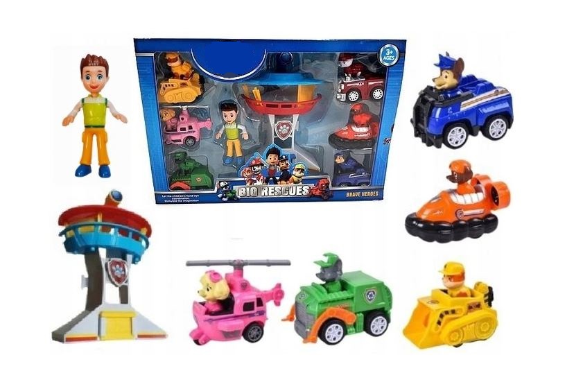 

Psi Patrol Zestaw Baza Wieża Figurki Autka Napęd