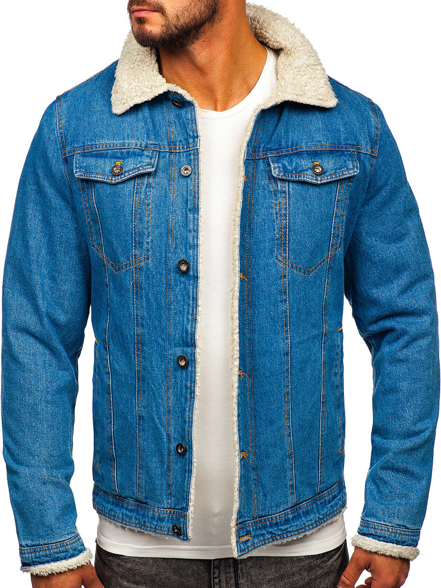 

Kurtka Jeansowa Trucker Niebieska 1157 Denley_l
