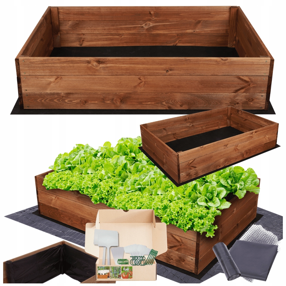 Vyvýšený záhon, impregnace, truhla zeleninový záhon bylinkový záhon, květináč 27x120x80