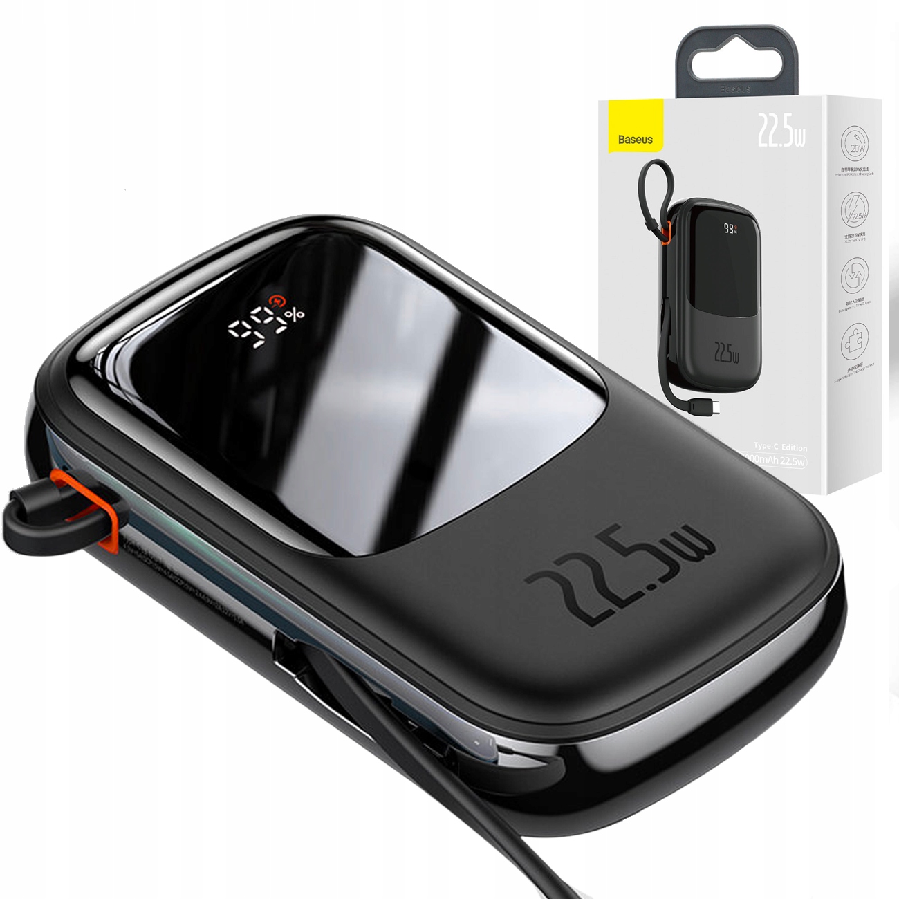 

Powerbank Usb-c Ip Qc Usb 20000mAh 22,5W Baseus