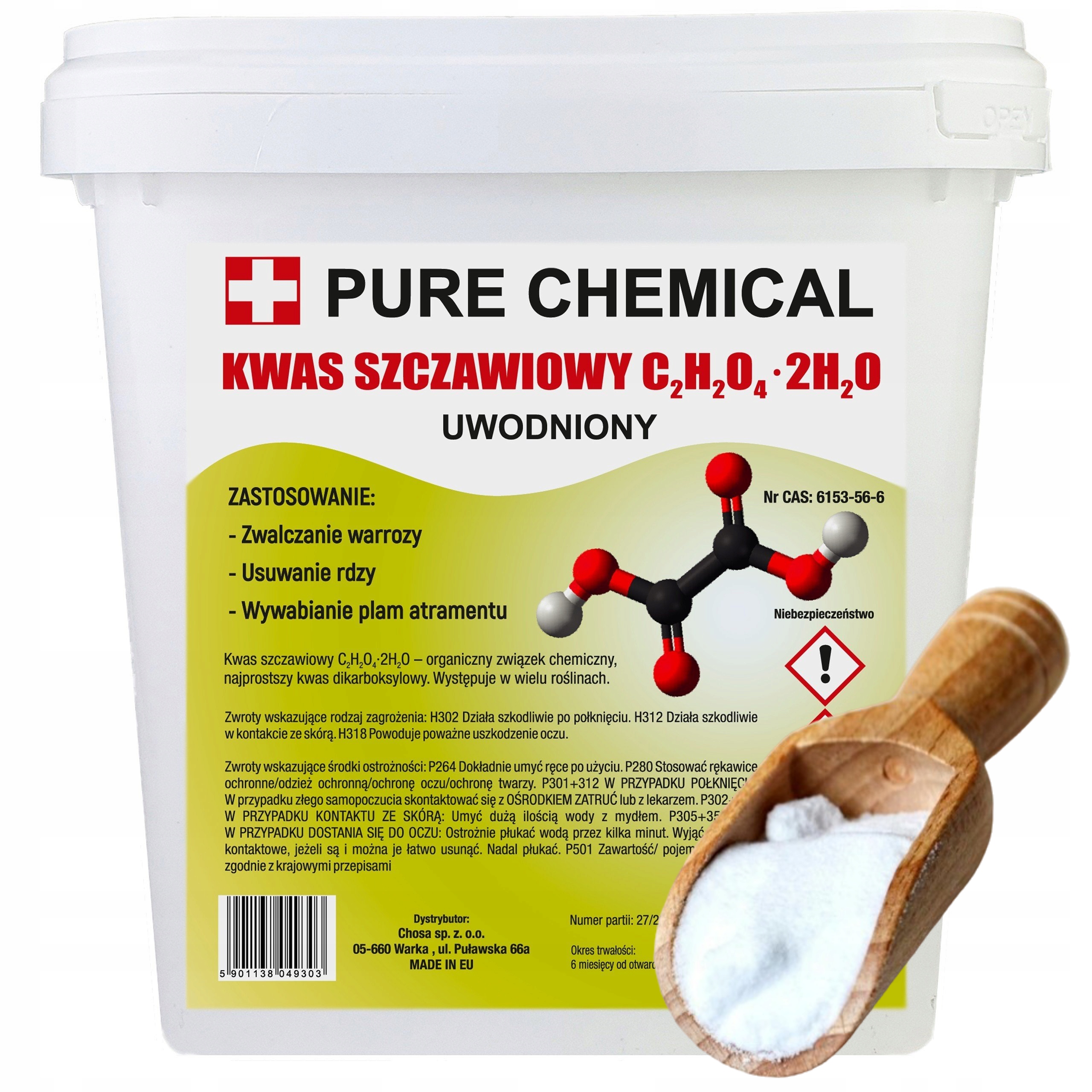 Kyselina Šťavelová 5 kg Proti Varroáze Pro Čištění Dřeva A Odstraňování Rzi