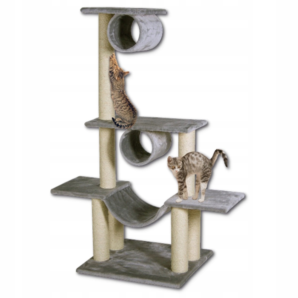 Levně Odpočívadlo Magic Cat Iveta šedé 103x57x141cm