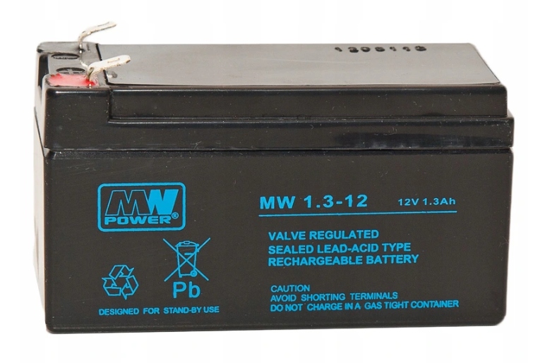 

Mw 1.3-12 Akumulator awaryjny 12V 1.3Ah Mw Power