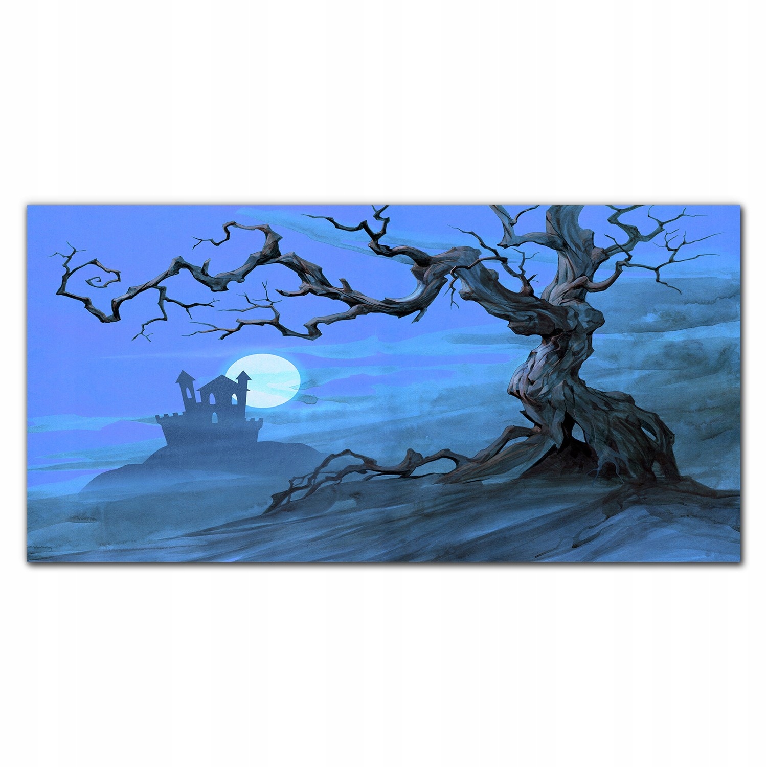 Fotoobraz na ráme plátno Zámok mesiac 140x70 cm