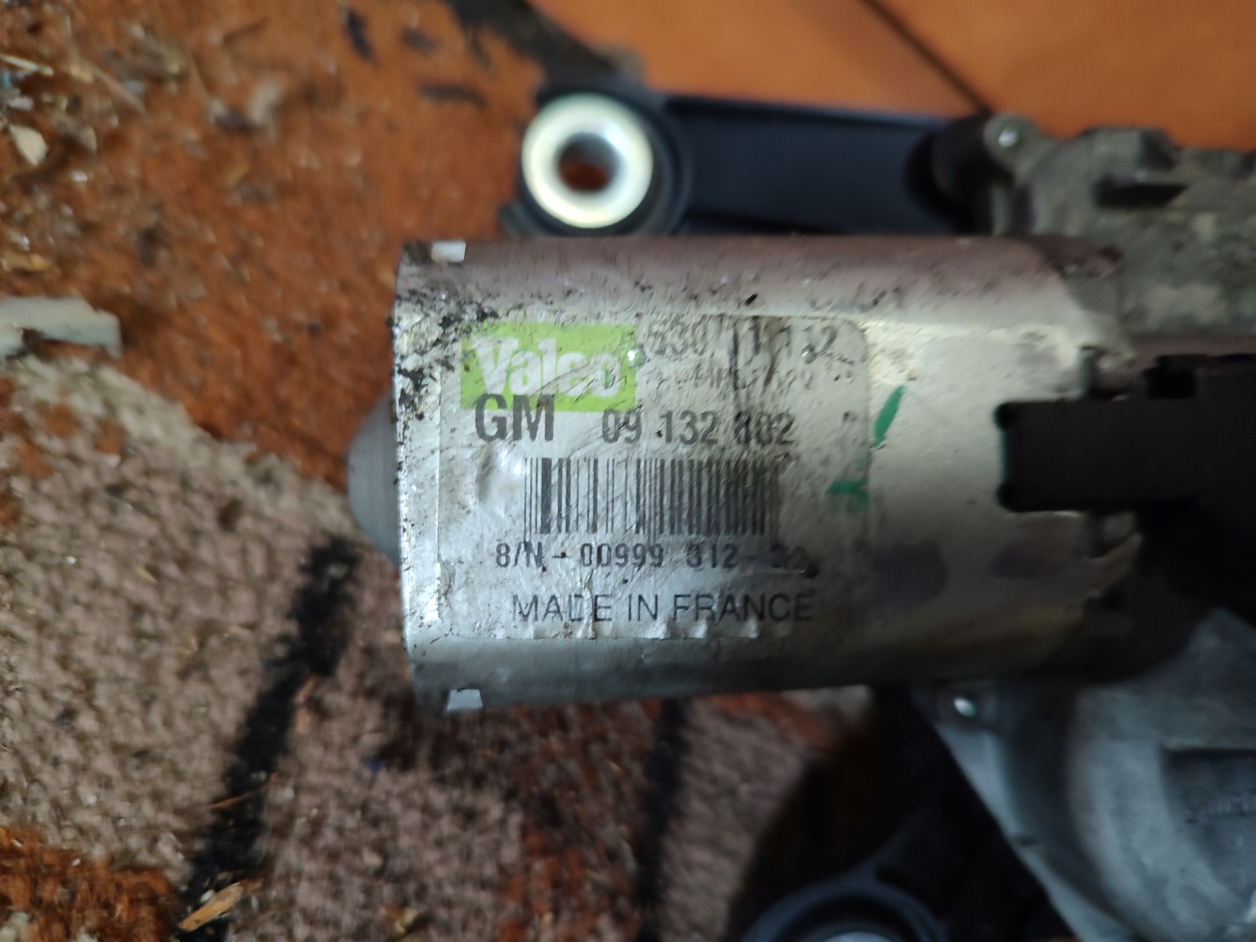 motor ablaktörlők Opel Corsa far 09132802