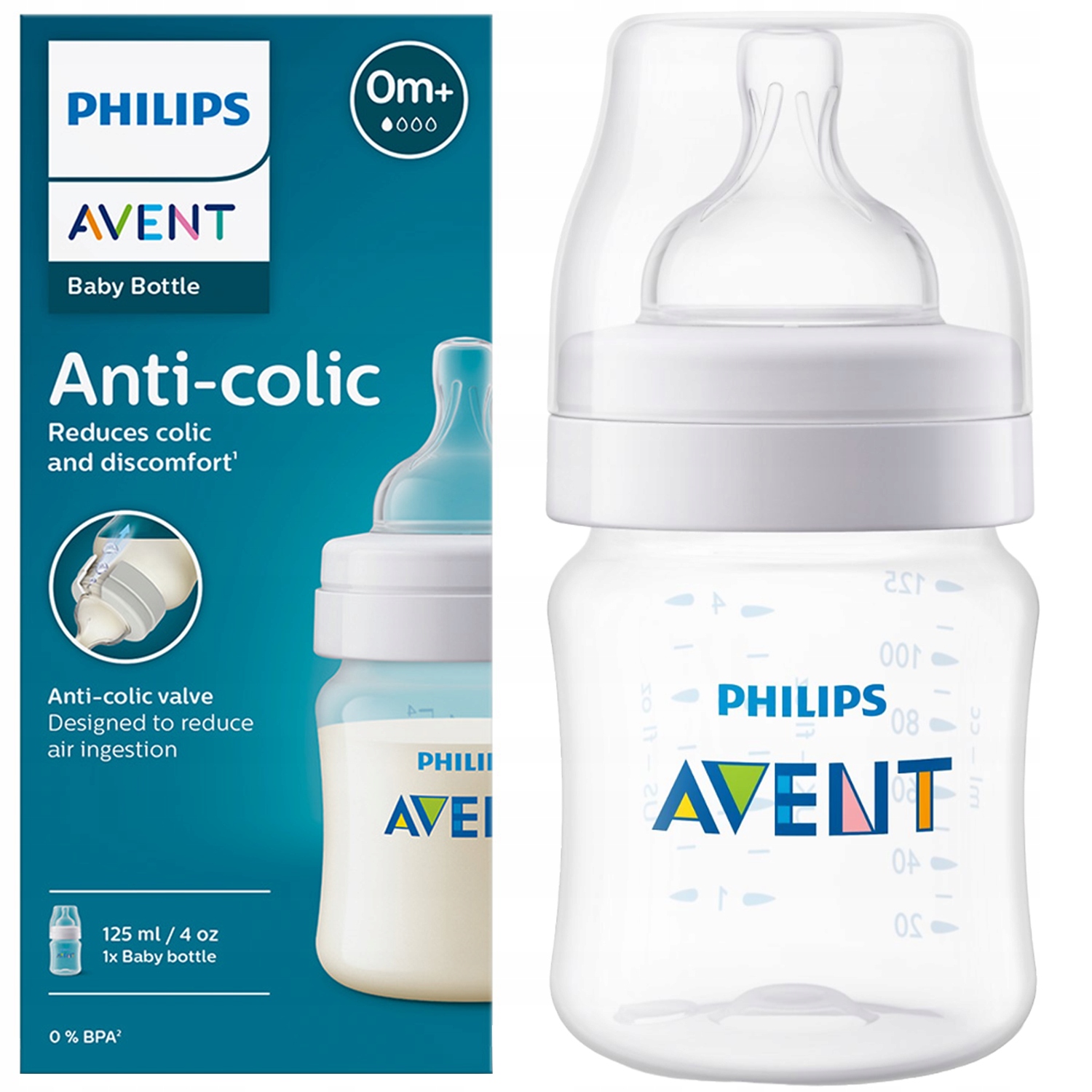 LÁHEV PHILIPS AVENT SCY100/01 ANTIKOLIKOVÁ DUDLÍK 0M+ 125 ML PRO