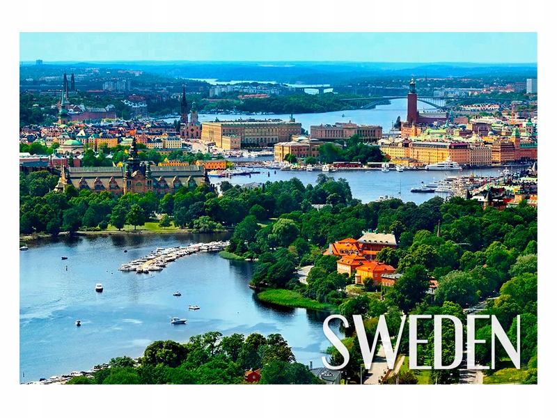 

Szwecja Stockholm Panorama Magnes na lodówkę