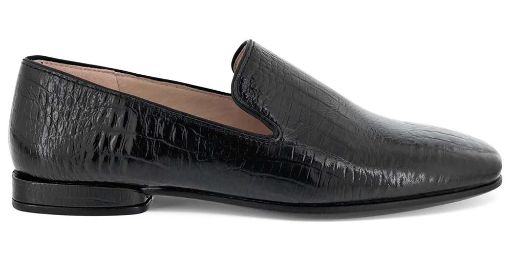 Ecco Dámské mokasíny Anine Squared velikost 36 černá přírodní kůže