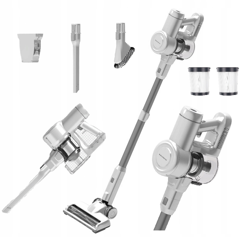 Vertikálny bezdrôtový vysávač 22kPa Led Hepa Pureno V200