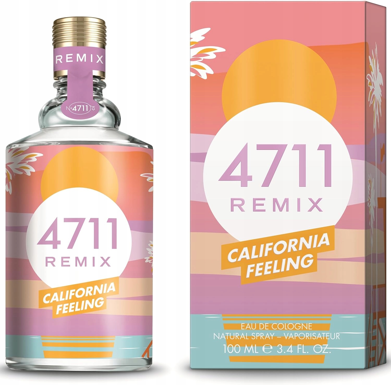 4711 California Feeling kolínská voda sprej 100 ml mandarinka růže malina