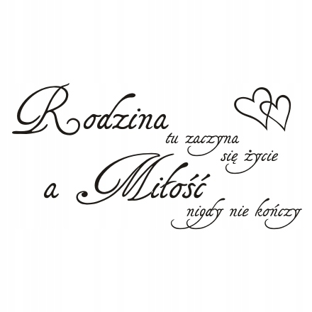 

Napis na ścianę, naklejka Rodzina... 245