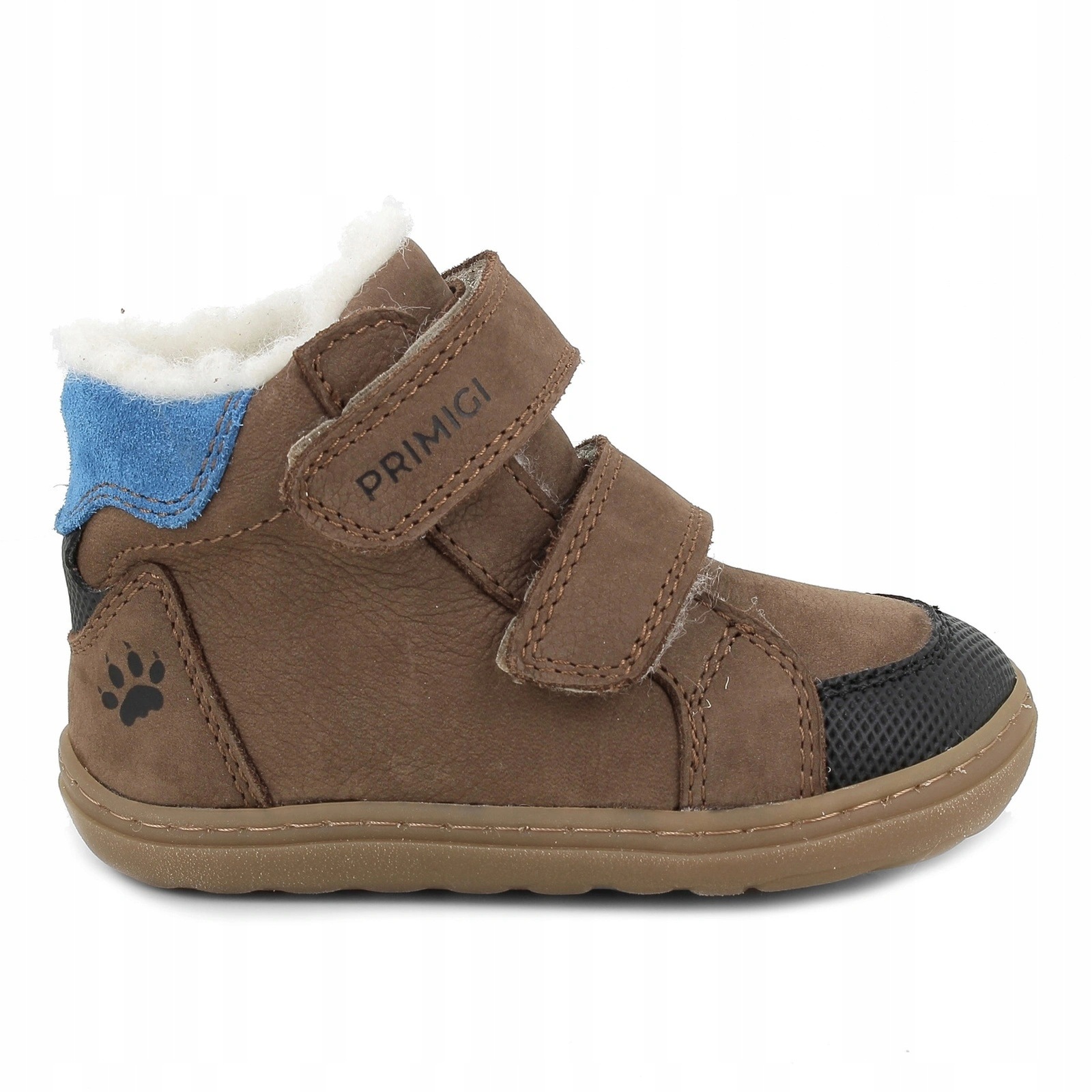 Buty barefoot ocieplane dziecięce Primigi P&h Wind Winter Fango/Nero 26