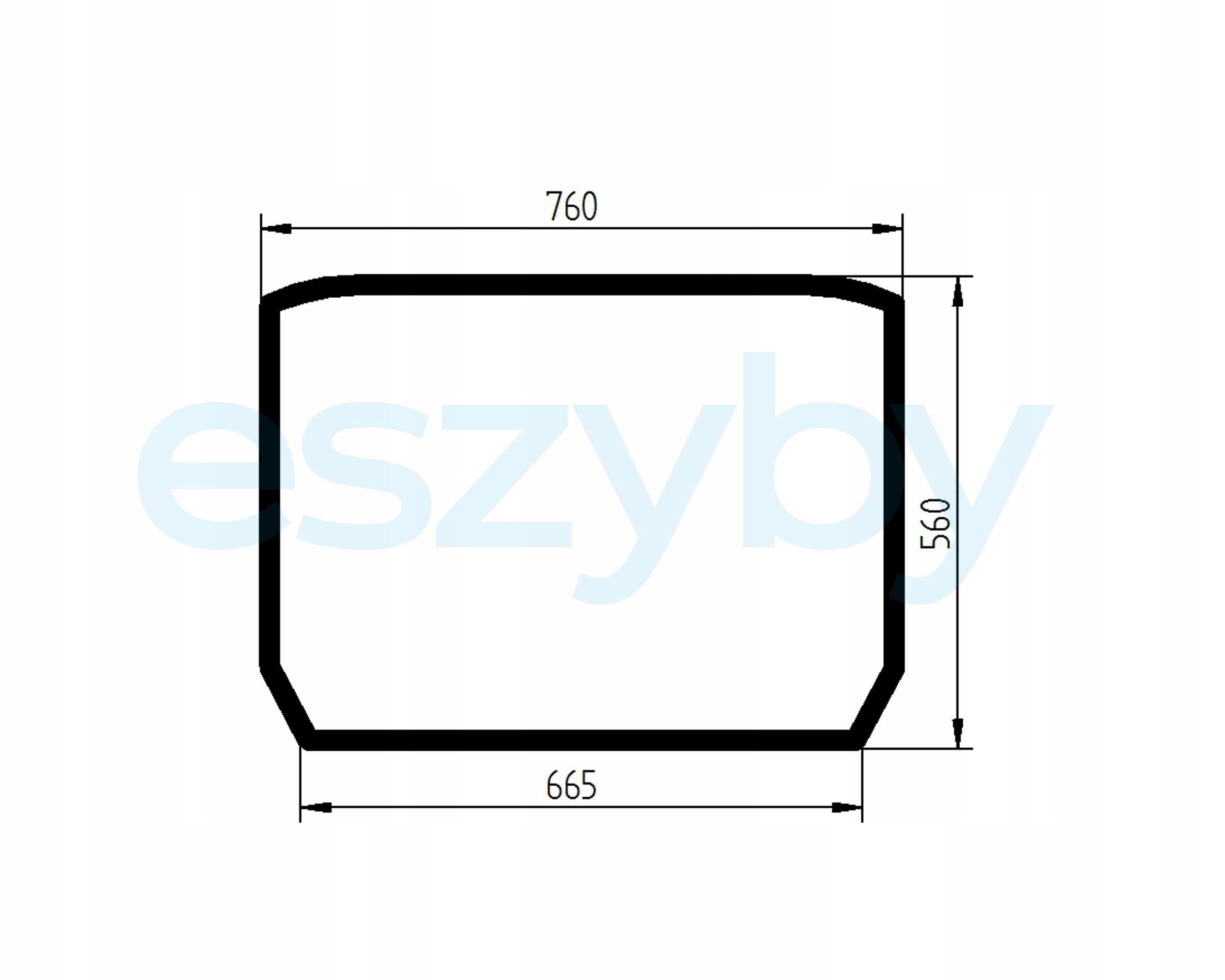 sklo teleskopický nakladač Cat zadní 3153894