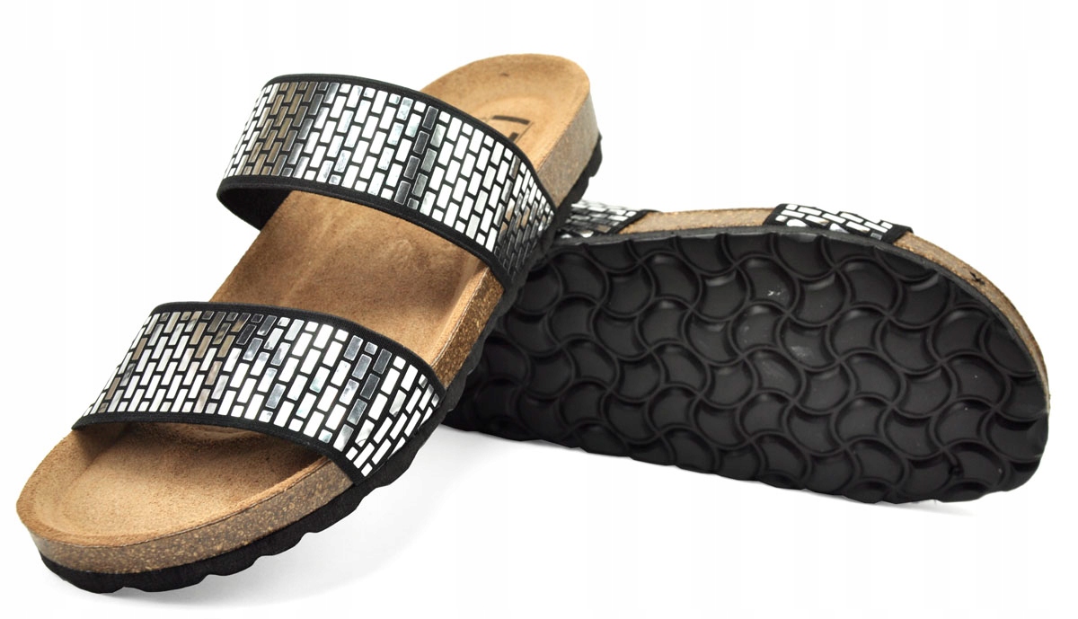 

Izzi Klapki codzienne Carin roz. 39 Black-Plata