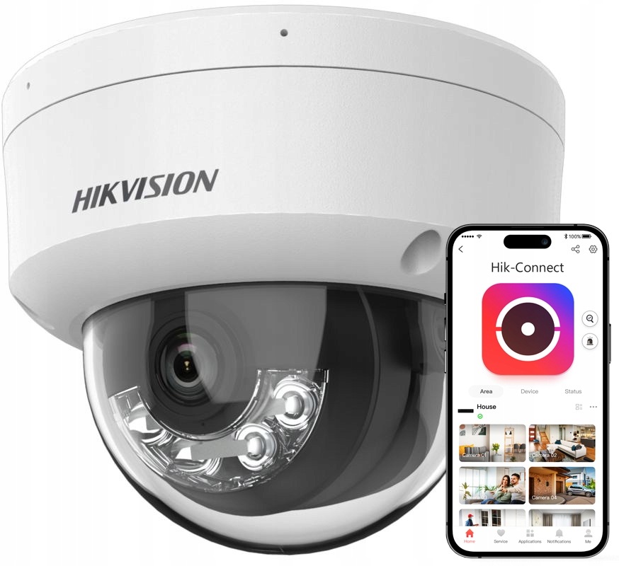 4MPX Ip Kamera 2K+ Hikvision Kupolová, Odolná Voči Vandalizmu DS-2CD1141G2-LIU