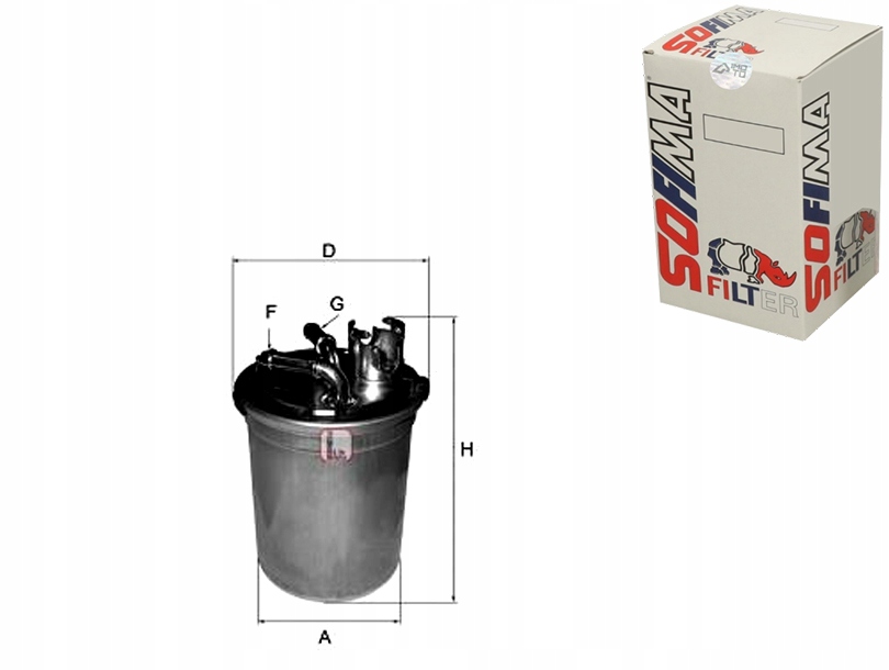 4004 - SOFIMA ТОПЛИВНЫЙ ФИЛЬТР SEAT CORDOBA 1.9 TDI (6L2)