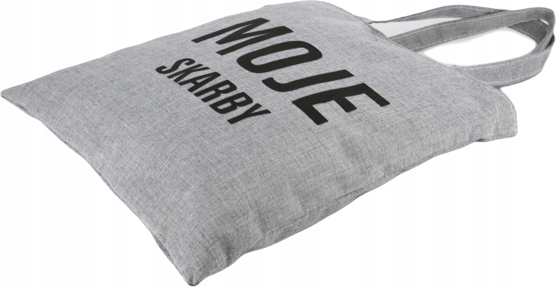 Torba na zakupy szoperka UŚMIECHNIJ SIĘ Szara Model YSY-34