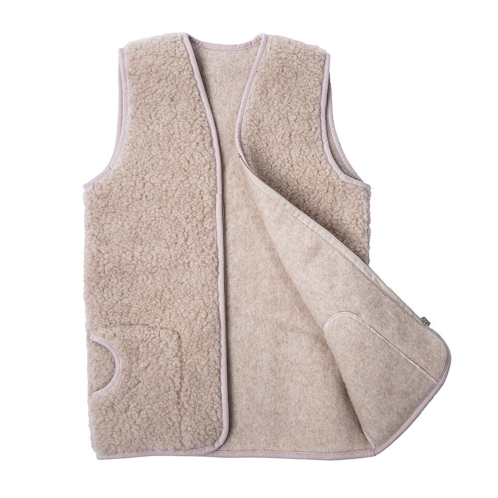 Merino Vlněná Vesta Cappuccino M Unisex