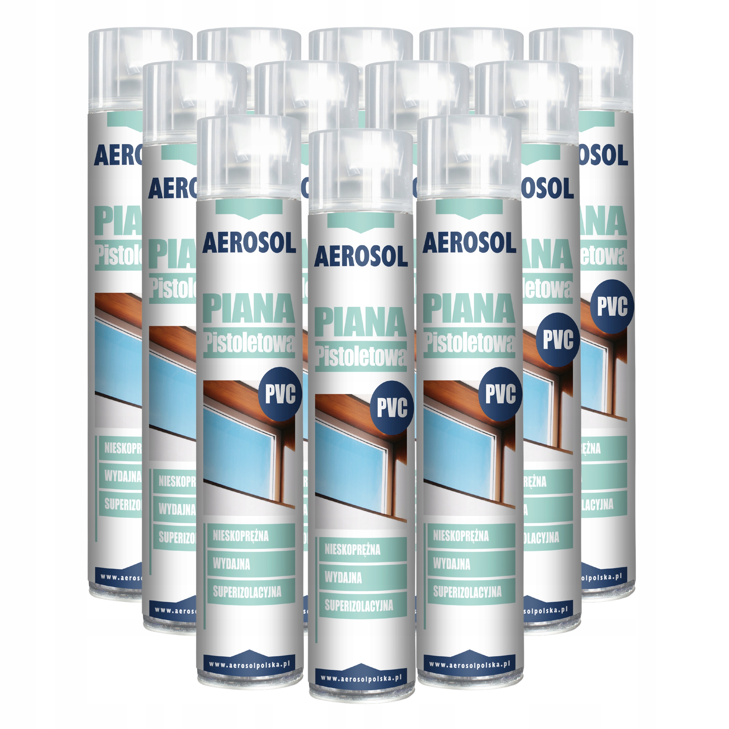 Nízkotlaká Pistolová Pěna Celoroční Polyuretanová 12 Kusů