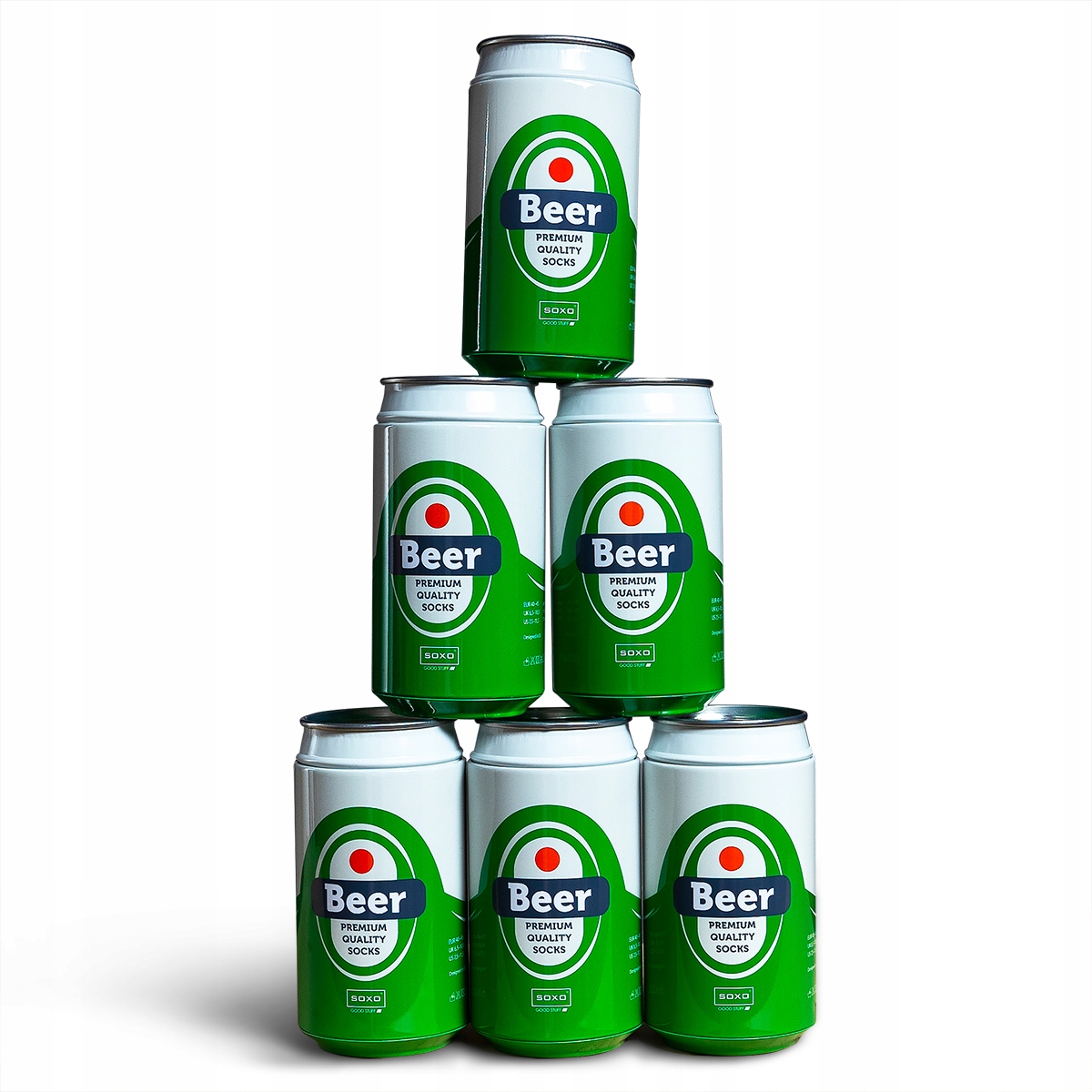 

6x Skarpetki Soxo Kolorowe W Puszce Na Prezent
