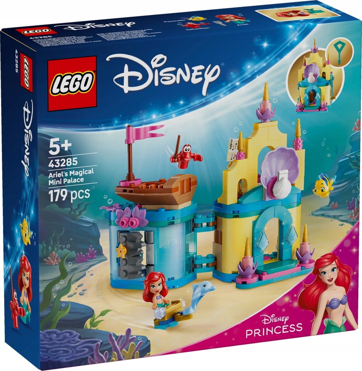 Lego Stavebnice Disney 43285 Kouzelný minipalác Arielky