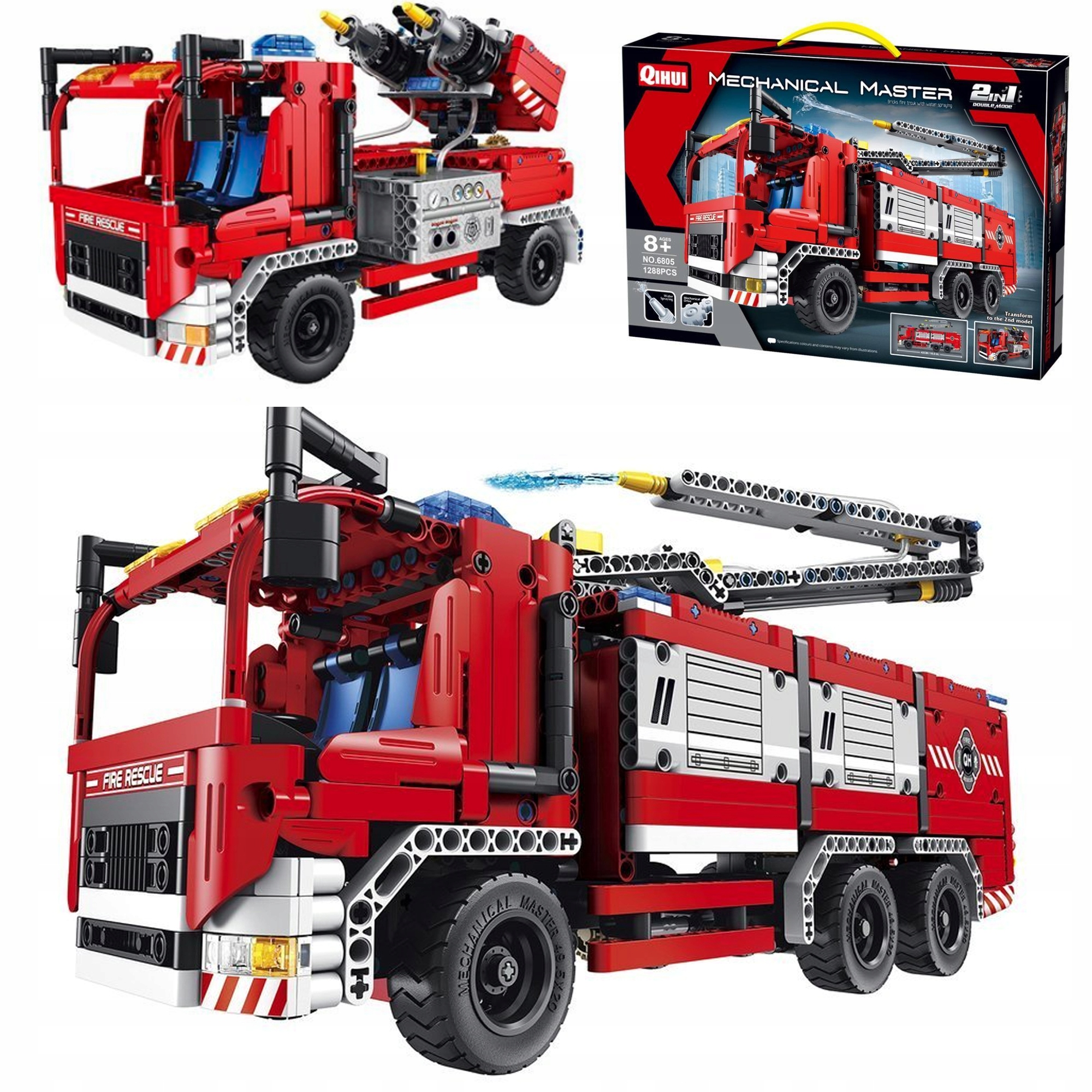 

Klocki Technic Straż Pożarna 1288 ele 2w1